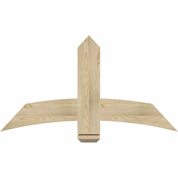 Ekena Millwork Bellingham Rough Sawn Timber Gable Bracket, Douglas Fir, 48"W x 26"H x 2"D x 6"F, 13/12 Pitch GBW048X26X0206BEL00RDF - main